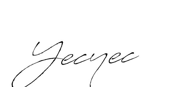 Create a beautiful signature design for name Yecyec. With this signature (Antro_Vectra) fonts, you can make a handwritten signature for free. Yecyec signature style 6 images and pictures png