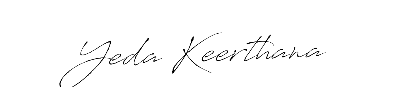 How to make Yeda Keerthana signature? Antro_Vectra is a professional autograph style. Create handwritten signature for Yeda Keerthana name. Yeda Keerthana signature style 6 images and pictures png