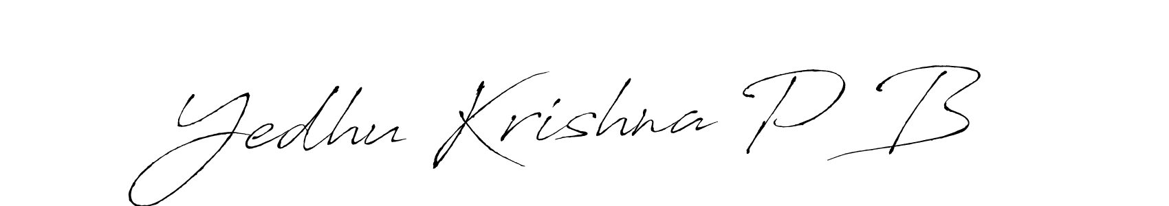 Also we have Yedhu Krishna P B name is the best signature style. Create professional handwritten signature collection using Antro_Vectra autograph style. Yedhu Krishna P B signature style 6 images and pictures png