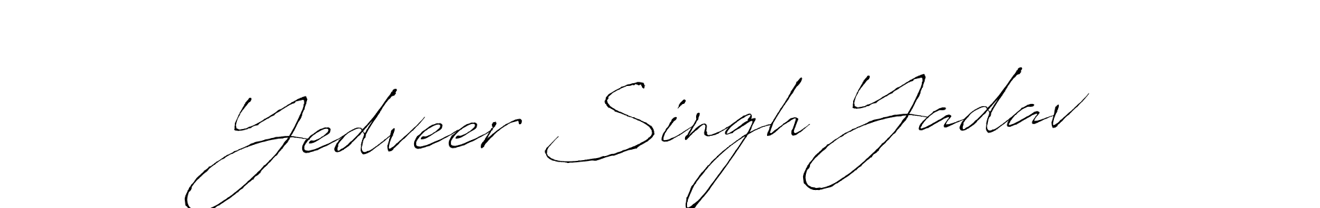 Also we have Yedveer Singh Yadav name is the best signature style. Create professional handwritten signature collection using Antro_Vectra autograph style. Yedveer Singh Yadav signature style 6 images and pictures png