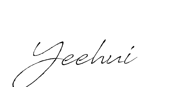Design your own signature with our free online signature maker. With this signature software, you can create a handwritten (Antro_Vectra) signature for name Yeehui. Yeehui signature style 6 images and pictures png