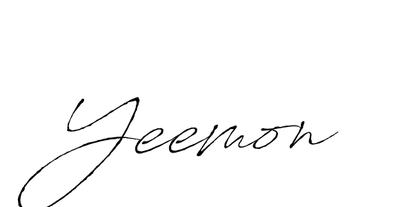 How to make Yeemon name signature. Use Antro_Vectra style for creating short signs online. This is the latest handwritten sign. Yeemon signature style 6 images and pictures png