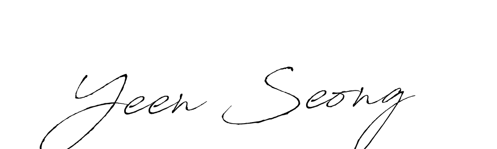 You should practise on your own different ways (Antro_Vectra) to write your name (Yeen Seong) in signature. don't let someone else do it for you. Yeen Seong signature style 6 images and pictures png