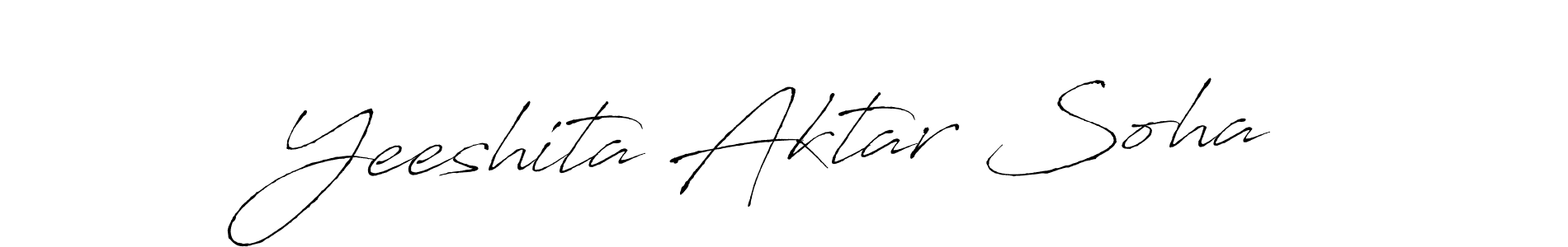 Use a signature maker to create a handwritten signature online. With this signature software, you can design (Antro_Vectra) your own signature for name Yeeshita Aktar Soha. Yeeshita Aktar Soha signature style 6 images and pictures png