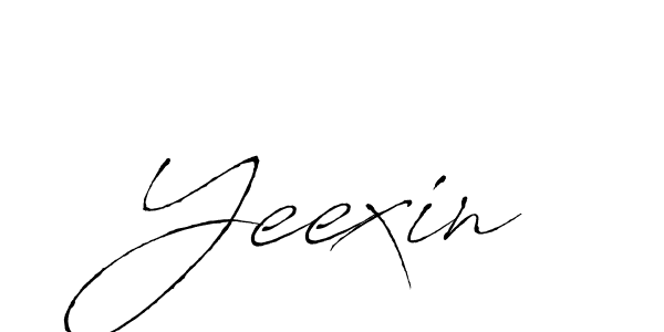 How to make Yeexin name signature. Use Antro_Vectra style for creating short signs online. This is the latest handwritten sign. Yeexin signature style 6 images and pictures png
