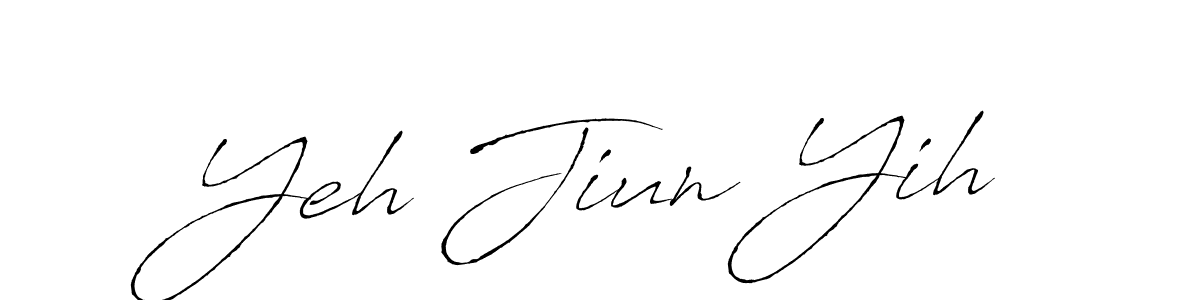Make a beautiful signature design for name Yeh Jiun Yih. With this signature (Antro_Vectra) style, you can create a handwritten signature for free. Yeh Jiun Yih signature style 6 images and pictures png