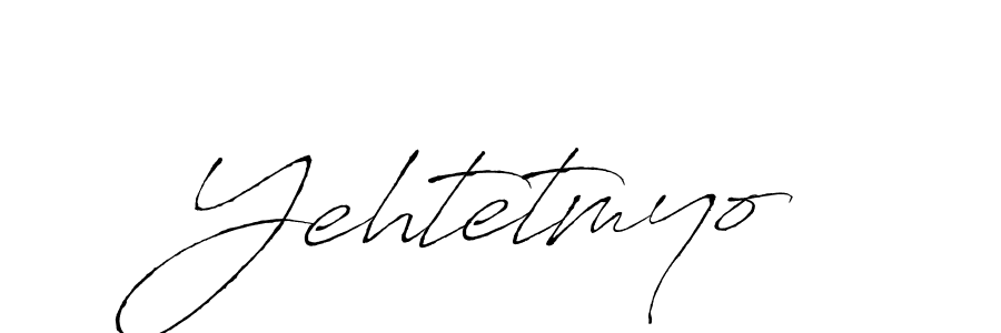 Design your own signature with our free online signature maker. With this signature software, you can create a handwritten (Antro_Vectra) signature for name Yehtetmyo. Yehtetmyo signature style 6 images and pictures png
