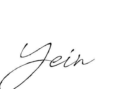 Design your own signature with our free online signature maker. With this signature software, you can create a handwritten (Antro_Vectra) signature for name Yein. Yein signature style 6 images and pictures png