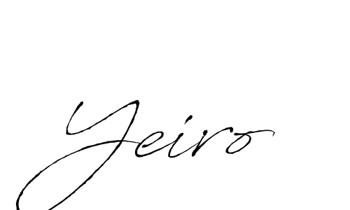 Antro_Vectra is a professional signature style that is perfect for those who want to add a touch of class to their signature. It is also a great choice for those who want to make their signature more unique. Get Yeiro name to fancy signature for free. Yeiro signature style 6 images and pictures png