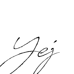 Make a short Yej signature style. Manage your documents anywhere anytime using Antro_Vectra. Create and add eSignatures, submit forms, share and send files easily. Yej signature style 6 images and pictures png