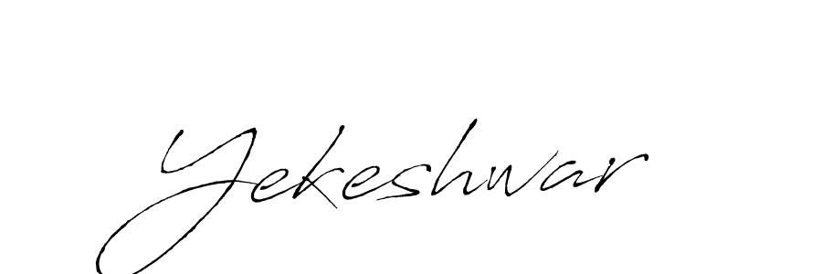 Design your own signature with our free online signature maker. With this signature software, you can create a handwritten (Antro_Vectra) signature for name Yekeshwar. Yekeshwar signature style 6 images and pictures png