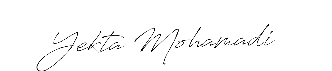 How to make Yekta Mohamadi signature? Antro_Vectra is a professional autograph style. Create handwritten signature for Yekta Mohamadi name. Yekta Mohamadi signature style 6 images and pictures png