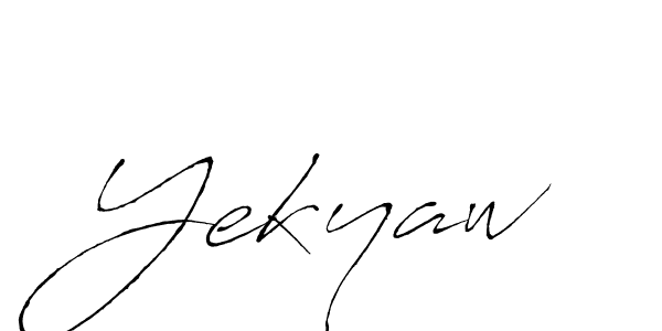 if you are searching for the best signature style for your name Yekyaw. so please give up your signature search. here we have designed multiple signature styles  using Antro_Vectra. Yekyaw signature style 6 images and pictures png