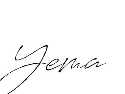 Also we have Yema name is the best signature style. Create professional handwritten signature collection using Antro_Vectra autograph style. Yema signature style 6 images and pictures png