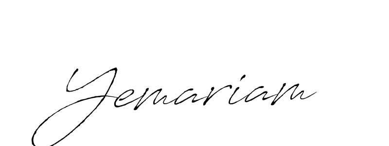 Yemariam stylish signature style. Best Handwritten Sign (Antro_Vectra) for my name. Handwritten Signature Collection Ideas for my name Yemariam. Yemariam signature style 6 images and pictures png