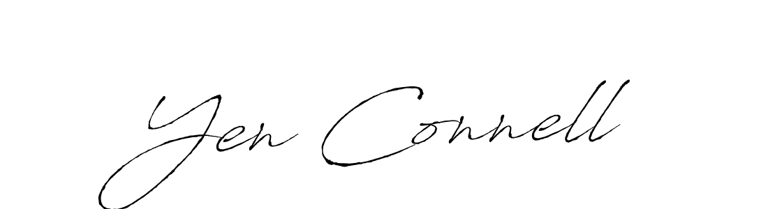 if you are searching for the best signature style for your name Yen Connell. so please give up your signature search. here we have designed multiple signature styles  using Antro_Vectra. Yen Connell signature style 6 images and pictures png