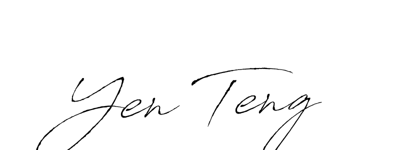 You should practise on your own different ways (Antro_Vectra) to write your name (Yen Teng) in signature. don't let someone else do it for you. Yen Teng signature style 6 images and pictures png