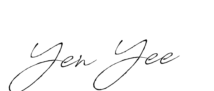 How to make Yen Yee name signature. Use Antro_Vectra style for creating short signs online. This is the latest handwritten sign. Yen Yee signature style 6 images and pictures png
