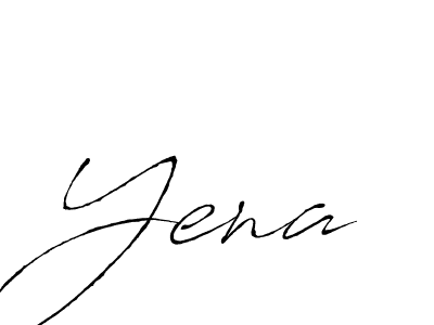 Create a beautiful signature design for name Yena. With this signature (Antro_Vectra) fonts, you can make a handwritten signature for free. Yena signature style 6 images and pictures png