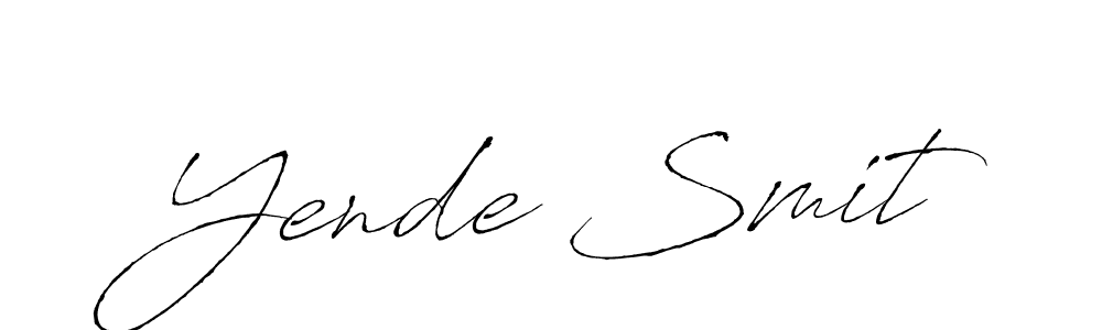 How to Draw Yende Smit signature style? Antro_Vectra is a latest design signature styles for name Yende Smit. Yende Smit signature style 6 images and pictures png