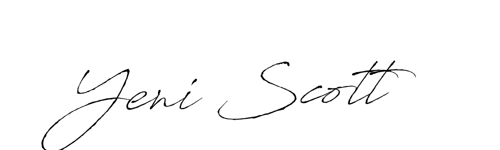 It looks lik you need a new signature style for name Yeni Scott. Design unique handwritten (Antro_Vectra) signature with our free signature maker in just a few clicks. Yeni Scott signature style 6 images and pictures png