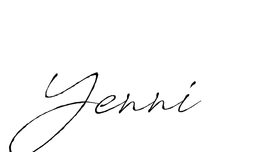 You should practise on your own different ways (Antro_Vectra) to write your name (Yenni) in signature. don't let someone else do it for you. Yenni signature style 6 images and pictures png