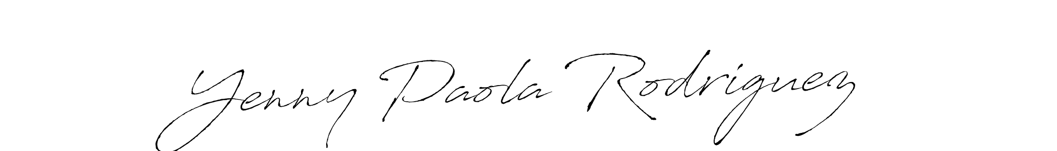 How to make Yenny Paola Rodriguez name signature. Use Antro_Vectra style for creating short signs online. This is the latest handwritten sign. Yenny Paola Rodriguez signature style 6 images and pictures png
