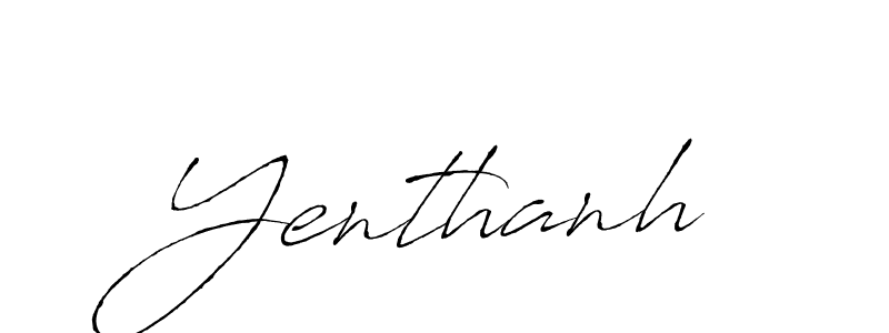 You should practise on your own different ways (Antro_Vectra) to write your name (Yenthanh) in signature. don't let someone else do it for you. Yenthanh signature style 6 images and pictures png