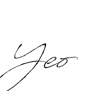 Design your own signature with our free online signature maker. With this signature software, you can create a handwritten (Antro_Vectra) signature for name Yeo. Yeo signature style 6 images and pictures png