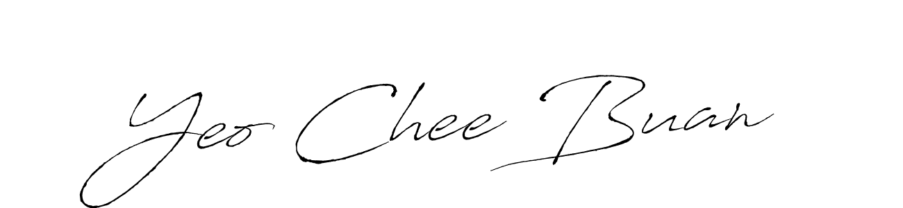 Create a beautiful signature design for name Yeo Chee Buan. With this signature (Antro_Vectra) fonts, you can make a handwritten signature for free. Yeo Chee Buan signature style 6 images and pictures png