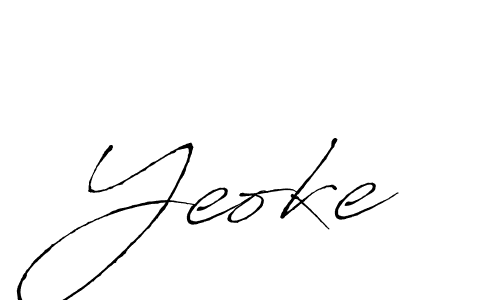 Make a beautiful signature design for name Yeoke. Use this online signature maker to create a handwritten signature for free. Yeoke signature style 6 images and pictures png