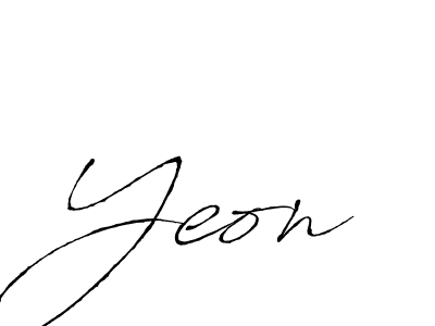 Make a beautiful signature design for name Yeon. With this signature (Antro_Vectra) style, you can create a handwritten signature for free. Yeon signature style 6 images and pictures png