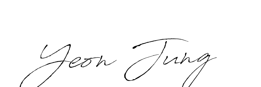 Create a beautiful signature design for name Yeon Jung. With this signature (Antro_Vectra) fonts, you can make a handwritten signature for free. Yeon Jung signature style 6 images and pictures png