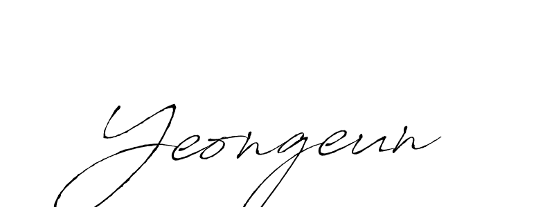 Use a signature maker to create a handwritten signature online. With this signature software, you can design (Antro_Vectra) your own signature for name Yeongeun. Yeongeun signature style 6 images and pictures png