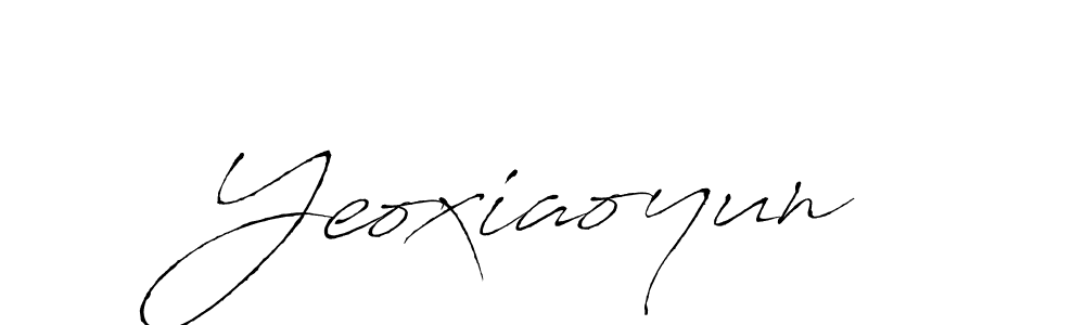 Also we have Yeoxiaoyun name is the best signature style. Create professional handwritten signature collection using Antro_Vectra autograph style. Yeoxiaoyun signature style 6 images and pictures png