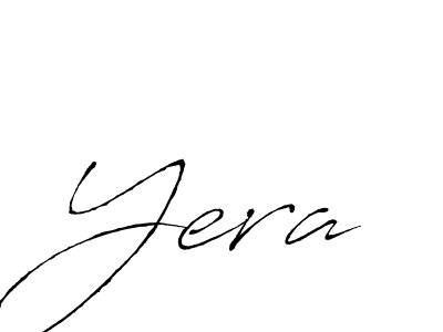 Make a beautiful signature design for name Yera. With this signature (Antro_Vectra) style, you can create a handwritten signature for free. Yera signature style 6 images and pictures png