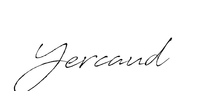 How to make Yercaud name signature. Use Antro_Vectra style for creating short signs online. This is the latest handwritten sign. Yercaud signature style 6 images and pictures png