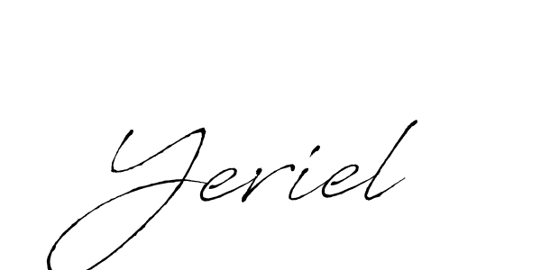 Antro_Vectra is a professional signature style that is perfect for those who want to add a touch of class to their signature. It is also a great choice for those who want to make their signature more unique. Get Yeriel name to fancy signature for free. Yeriel signature style 6 images and pictures png