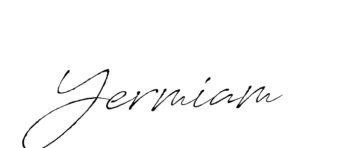 Antro_Vectra is a professional signature style that is perfect for those who want to add a touch of class to their signature. It is also a great choice for those who want to make their signature more unique. Get Yermiam name to fancy signature for free. Yermiam signature style 6 images and pictures png