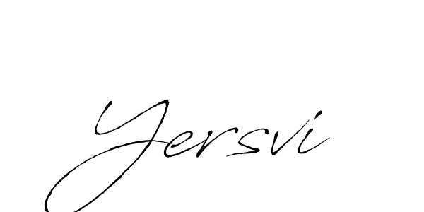 How to make Yersvi signature? Antro_Vectra is a professional autograph style. Create handwritten signature for Yersvi name. Yersvi signature style 6 images and pictures png