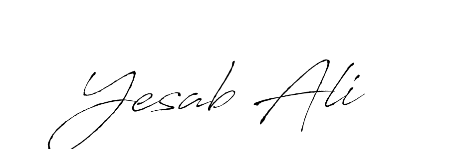 Yesab Ali stylish signature style. Best Handwritten Sign (Antro_Vectra) for my name. Handwritten Signature Collection Ideas for my name Yesab Ali. Yesab Ali signature style 6 images and pictures png