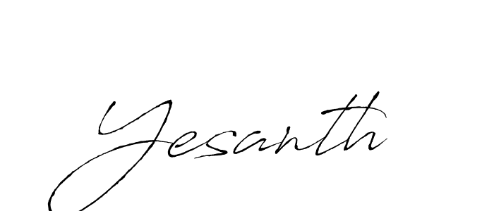 Similarly Antro_Vectra is the best handwritten signature design. Signature creator online .You can use it as an online autograph creator for name Yesanth. Yesanth signature style 6 images and pictures png
