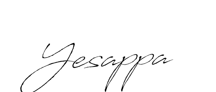 How to make Yesappa name signature. Use Antro_Vectra style for creating short signs online. This is the latest handwritten sign. Yesappa signature style 6 images and pictures png