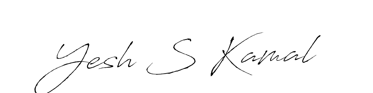 Make a beautiful signature design for name Yesh S Kamal. Use this online signature maker to create a handwritten signature for free. Yesh S Kamal signature style 6 images and pictures png