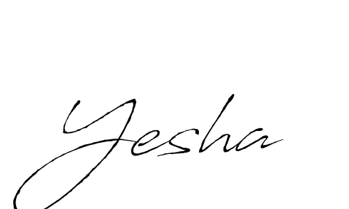 How to make Yesha signature? Antro_Vectra is a professional autograph style. Create handwritten signature for Yesha name. Yesha signature style 6 images and pictures png
