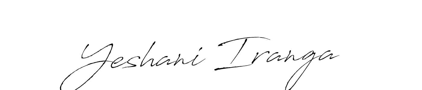 Create a beautiful signature design for name Yeshani Iranga. With this signature (Antro_Vectra) fonts, you can make a handwritten signature for free. Yeshani Iranga signature style 6 images and pictures png
