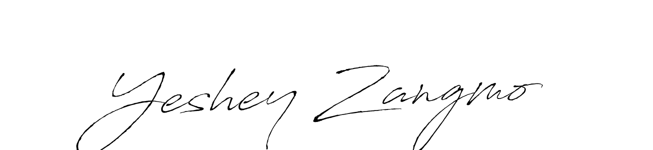 How to make Yeshey Zangmo signature? Antro_Vectra is a professional autograph style. Create handwritten signature for Yeshey Zangmo name. Yeshey Zangmo signature style 6 images and pictures png