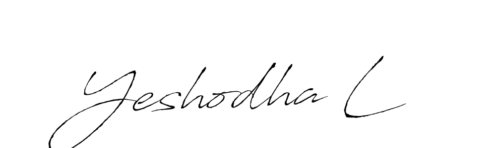 Also we have Yeshodha L name is the best signature style. Create professional handwritten signature collection using Antro_Vectra autograph style. Yeshodha L signature style 6 images and pictures png