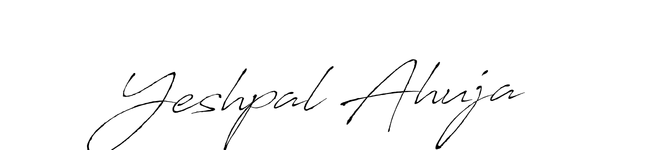 Use a signature maker to create a handwritten signature online. With this signature software, you can design (Antro_Vectra) your own signature for name Yeshpal Ahuja. Yeshpal Ahuja signature style 6 images and pictures png