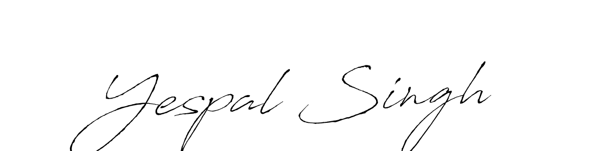 Yespal Singh stylish signature style. Best Handwritten Sign (Antro_Vectra) for my name. Handwritten Signature Collection Ideas for my name Yespal Singh. Yespal Singh signature style 6 images and pictures png